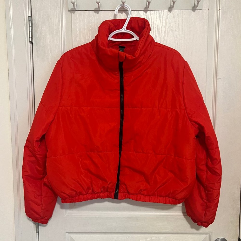 Wild Fable Red Puffer Jacket